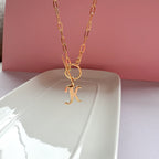 Collar Karol con cadena martillada